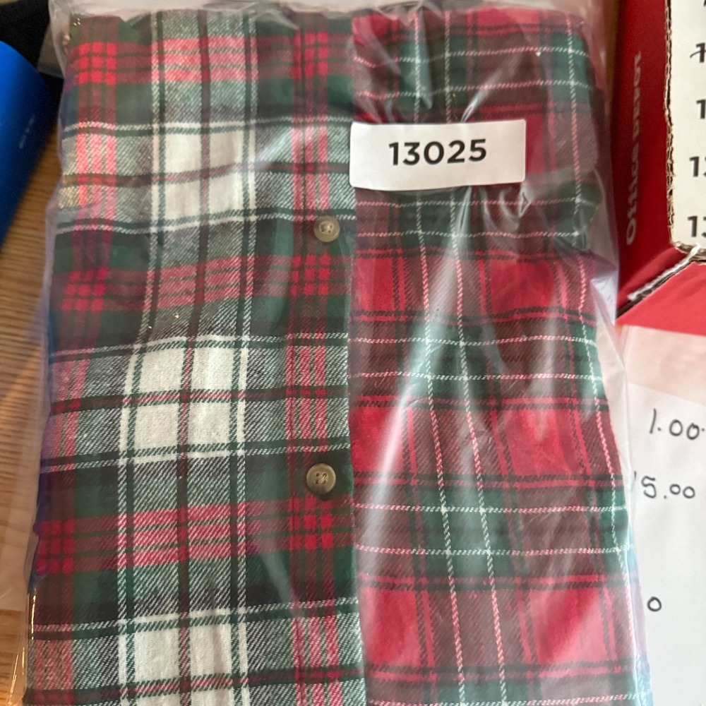 Lauren Ralph Lauren Mixed Plaid Patchwork Flannel Shirt Dress Red Green Small - Picture 7 of 11